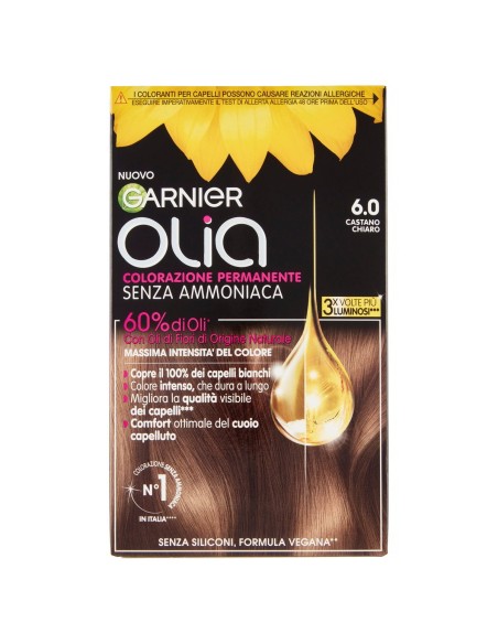 GARNIER – Colorazione permanente per capelli Olia Castano chiaro 6.0