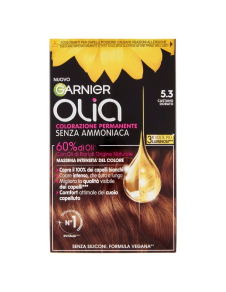 GARNIER – Colorazione permanente per capelli Olia Castano dorato 5.3