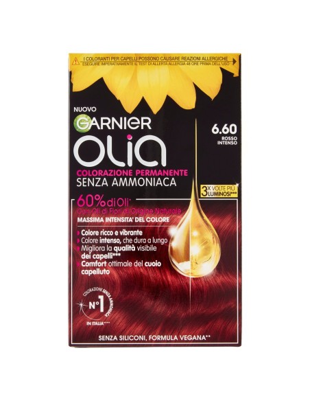 GARNIER – Colorazione permanente per capelli Olia Rosso intenso 6.6