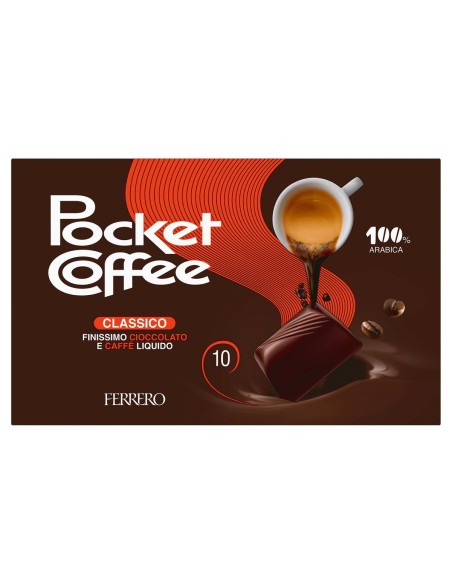 Pocket Coffee Espresso Classico 10 pezzi 125 g Ferrero, face avant