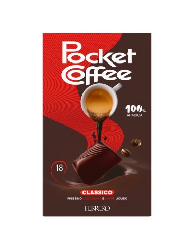 Pocket Coffee Espresso Classico 18 pezzi 225 g Pocket Coffee, face avant