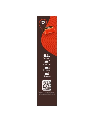 Pocket Coffee Espresso Classico 32 pezzi 400 g Pocket Coffee, côté avec conservation