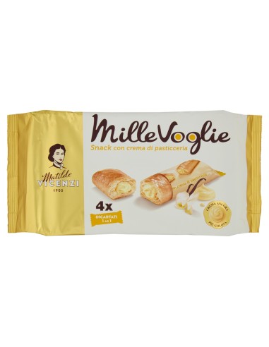 Millefoglie Snack Con Crema Di Pasticceria Matilde Vicenzi, fronte