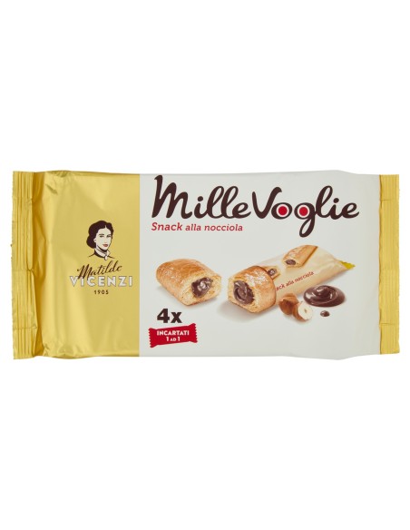 Millefoglie Snack Alla Nocciola Matilde Vicenzi, fronte
