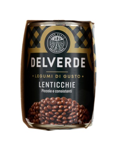 Lenticchie 3 x 400 g Delverde, lato