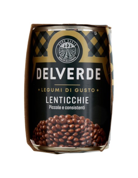 Lenticchie 3 x 400 g Delverde, lato