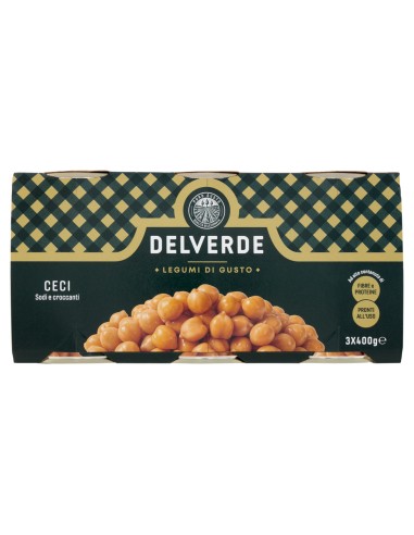 Ceci 3 x 400 g Delverde, fronte