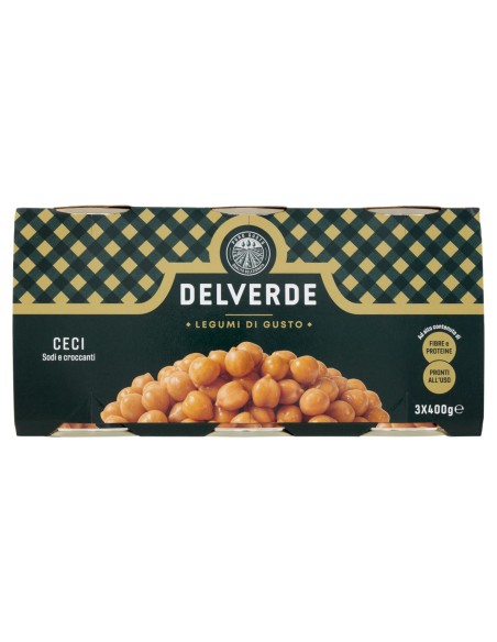 Ceci 3 x 400 g Delverde, fronte