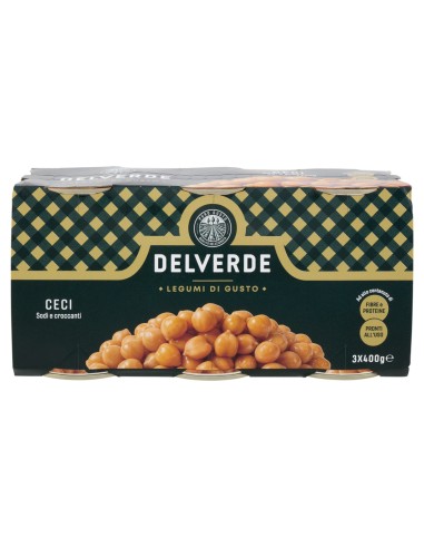 Ceci 3 x 400 g Delverde, altra vista