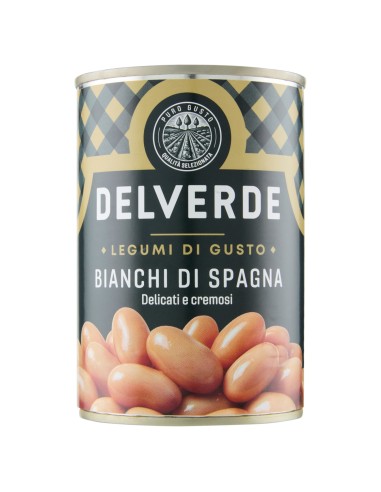 Fagioli bianchi di Spagna 400 g Delverde, fronte