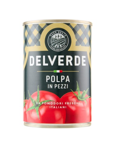 Polpa in pezzi 400 g Delverde, fronte