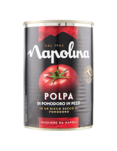 Polpa di pomodoro in pezzi 400 g Napolina, fronte