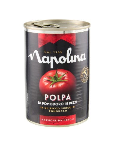 Polpa di pomodoro in pezzi 400 g Napolina, altra vista