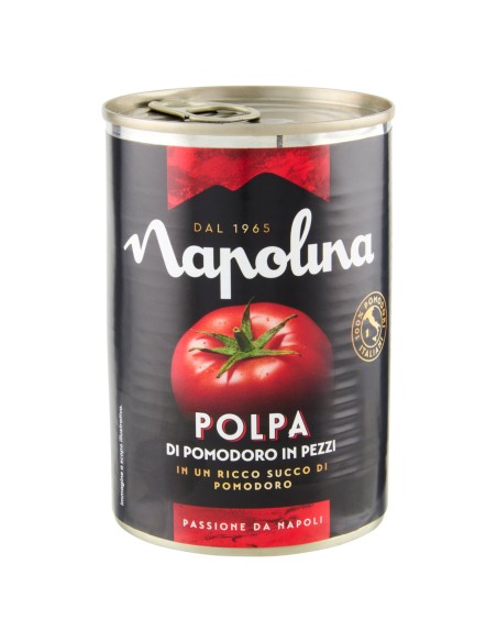Polpa di pomodoro in pezzi 400 g Napolina, altra vista