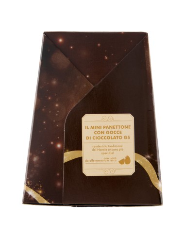 Mini Panettone Gran Festa con Gocce di Cioccolato 100 g Gs, autre vue
