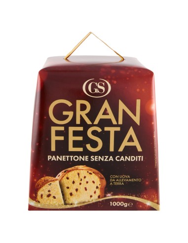 Panettone Gran Festa Senza Canditi 1000 g Gs, autre vue