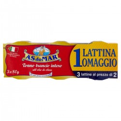 Tonno trancio intero all'olio d'oliva