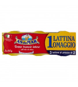 Tonno trancio intero all'olio d'oliva