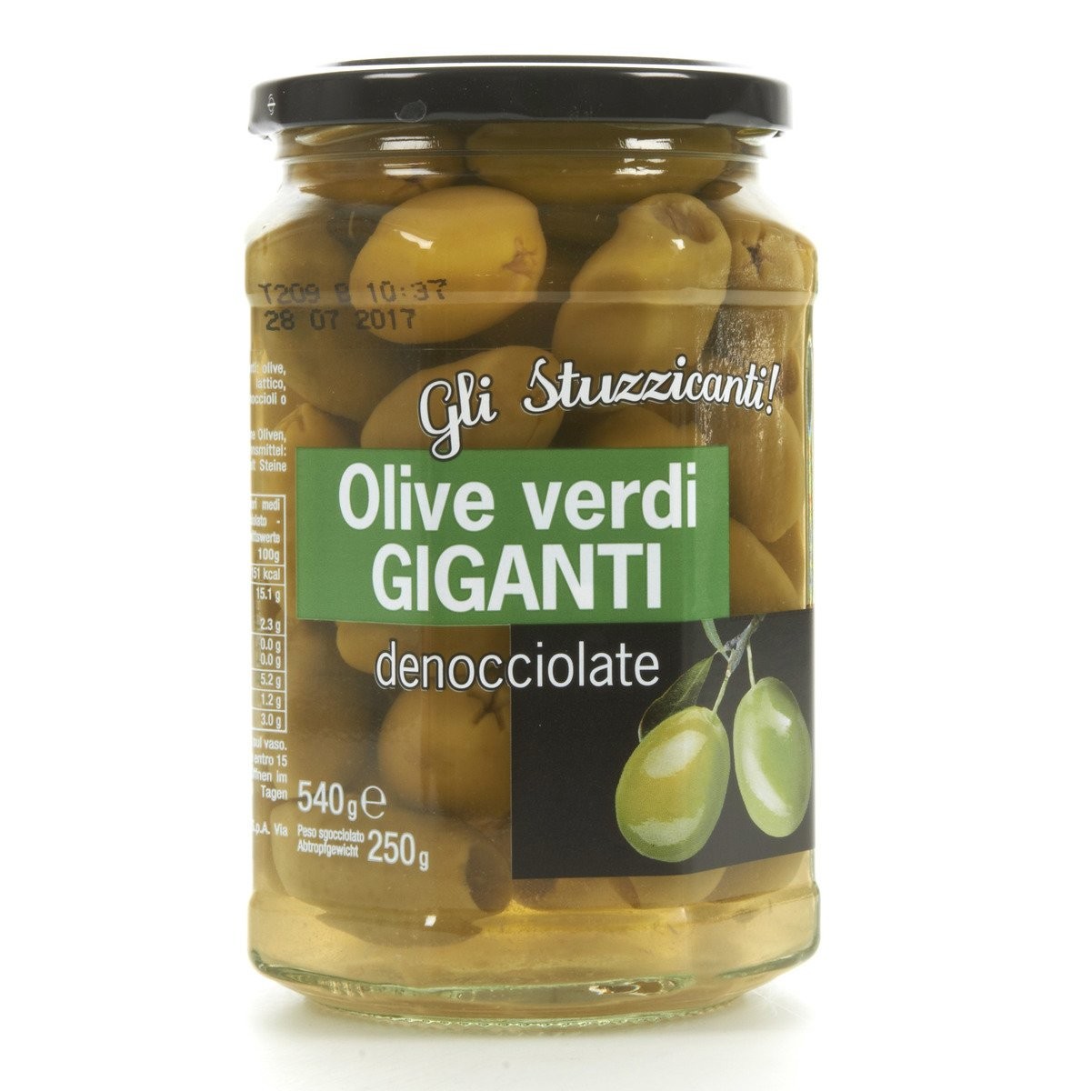 Gli Stuzzicanti Olive verdi giganti denocciolate