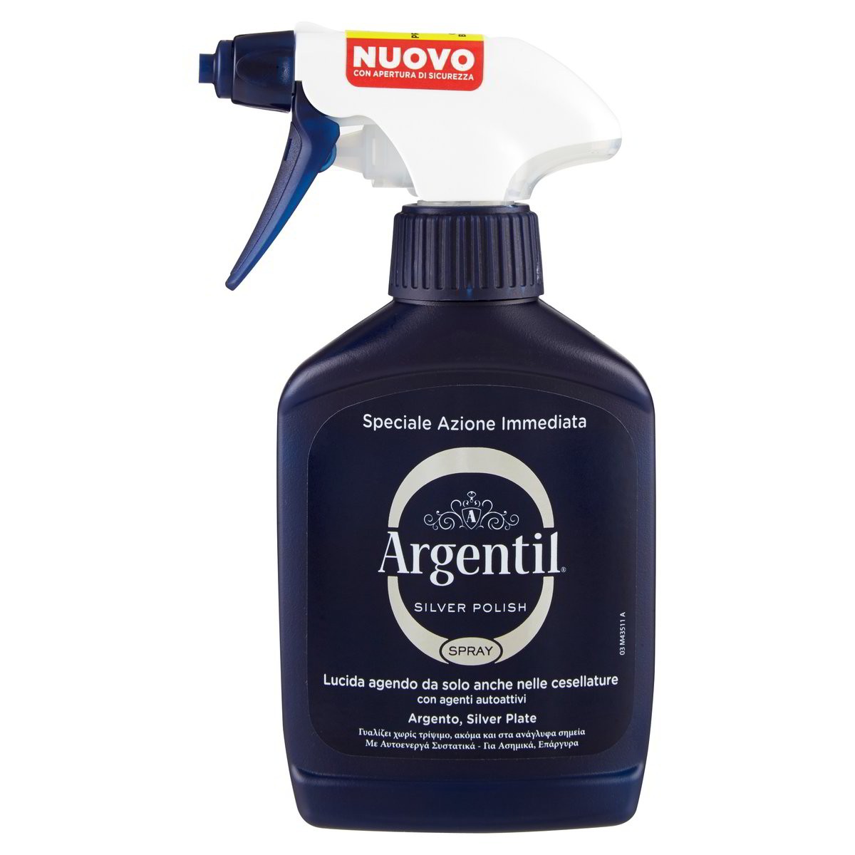 Argentil Detergente spray lucidante per Argento