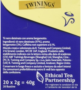 Twinings DeTea Earl Grey Deteinato