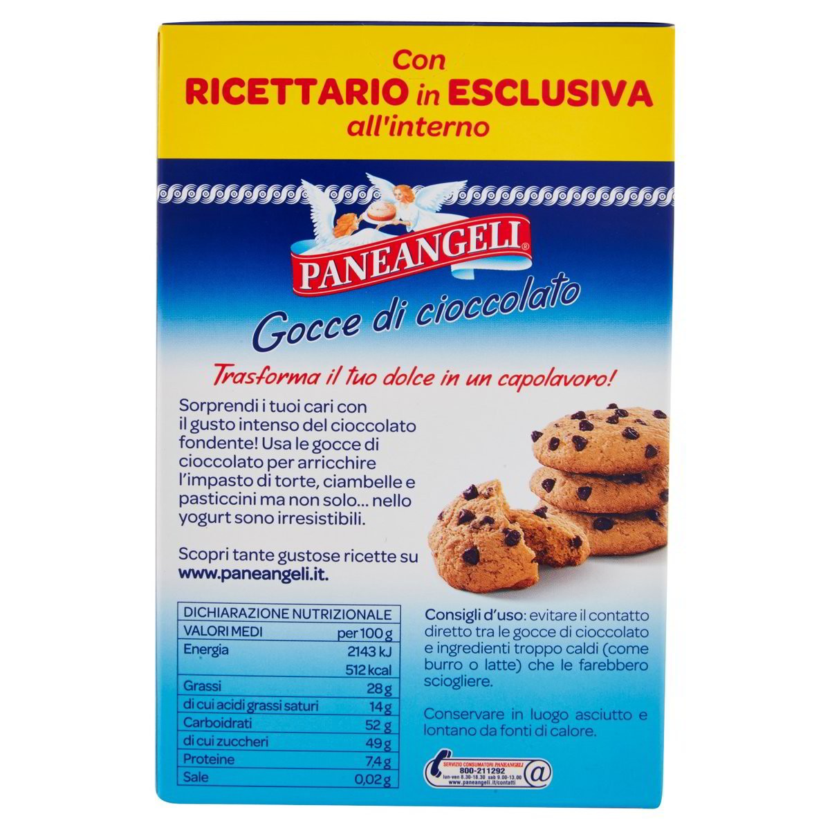 Paneangeli Gocce di cioccolato fondente