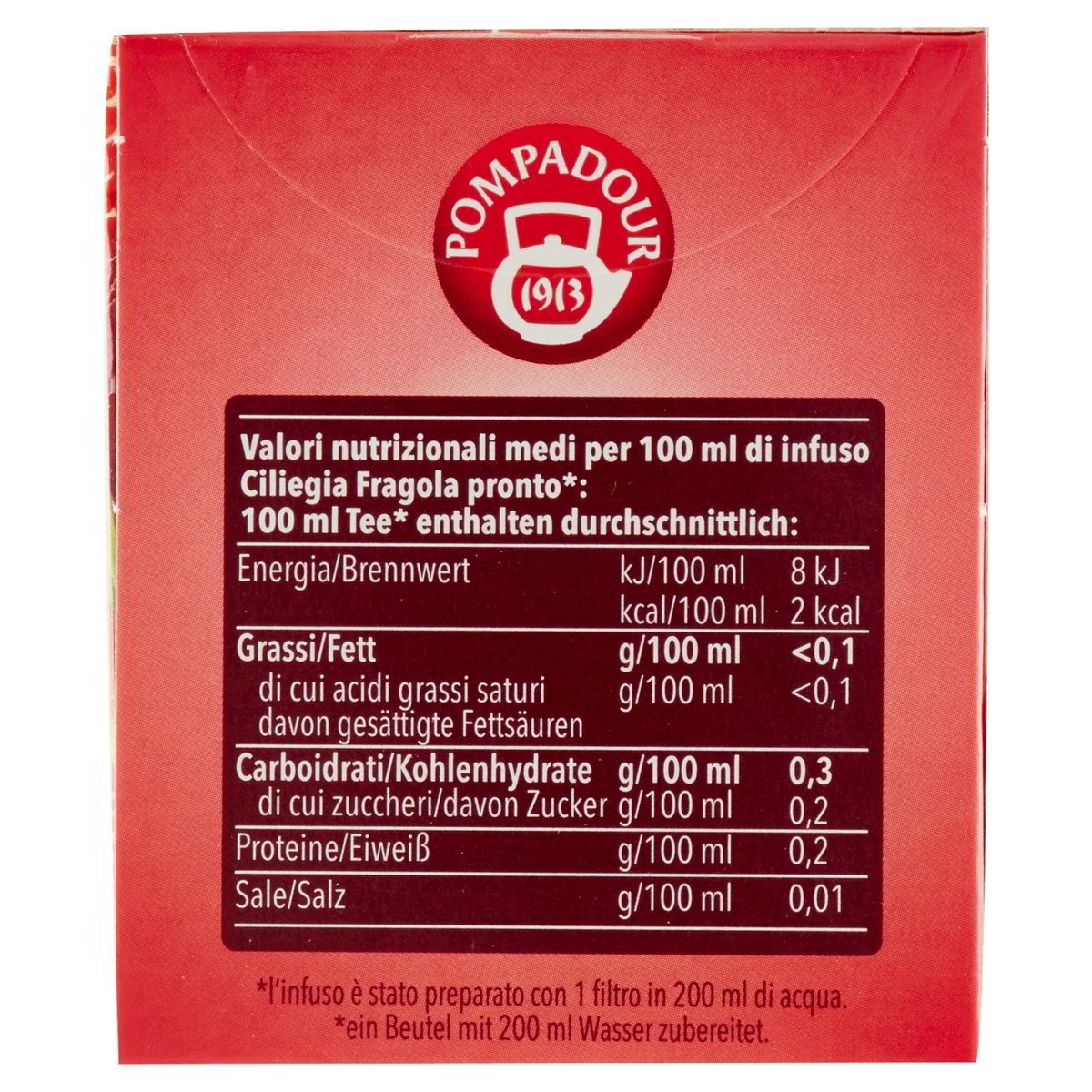 Pompadour Infuso di Ciliegia Fragola
