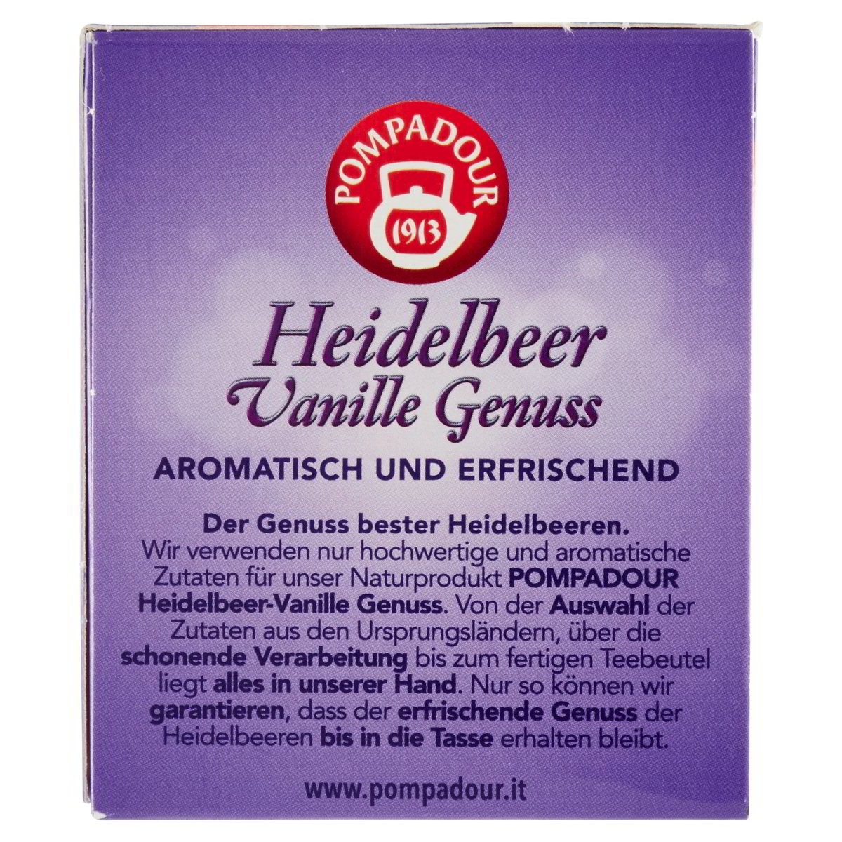 Pompadour Infuso di Tentazioni Al Mirtillo