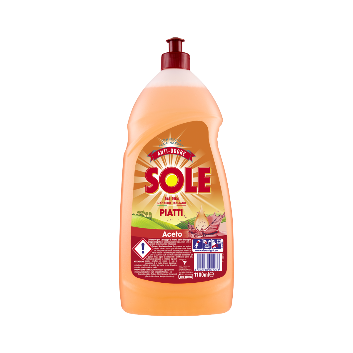 Sole Detersivo piatti Supersgrassante con aceto