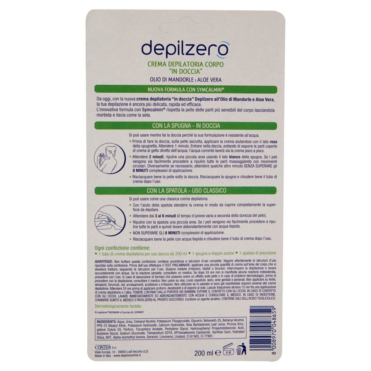 Depilzero Crema depilatoria corpo "In Doccia"