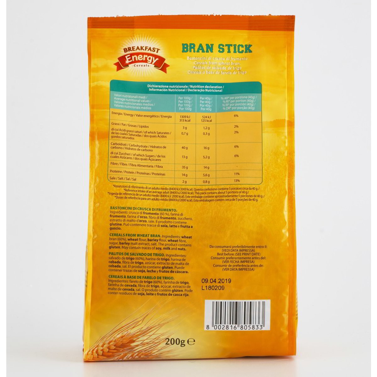 All Bran Plus Bastoncini