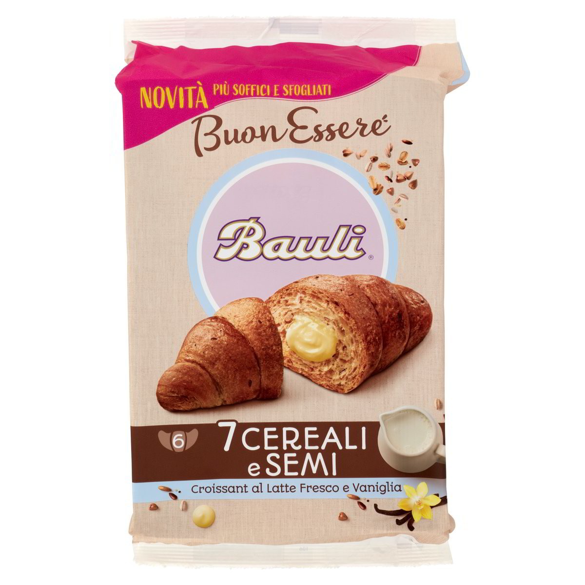 Bauli Croissant 7 Cereali E Semi Al Latte Fresco E Vaniglia
