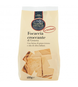 Terre d'Italia Focaccia croccante di Genova a tocchetti